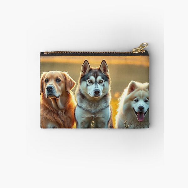 Item preview, Three Dogs Sunset Pack Portrait designed and sold by IntelliMindDesigns.