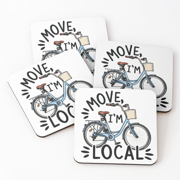 Item preview, Move, I’m Local Sticker | Amsterdam Bike Sticker | Postcard from My Thoughts designed and sold by BellaDesignCo.