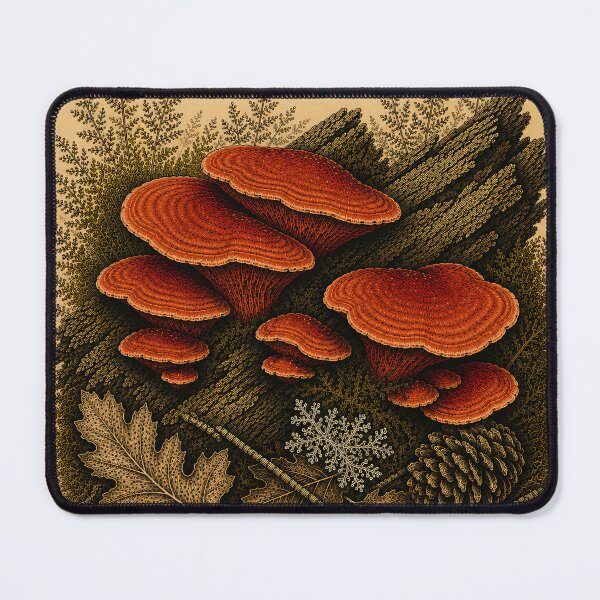 Item preview, Cinnabar Polypore Mushroom designed and sold by StudioBloodmoon.