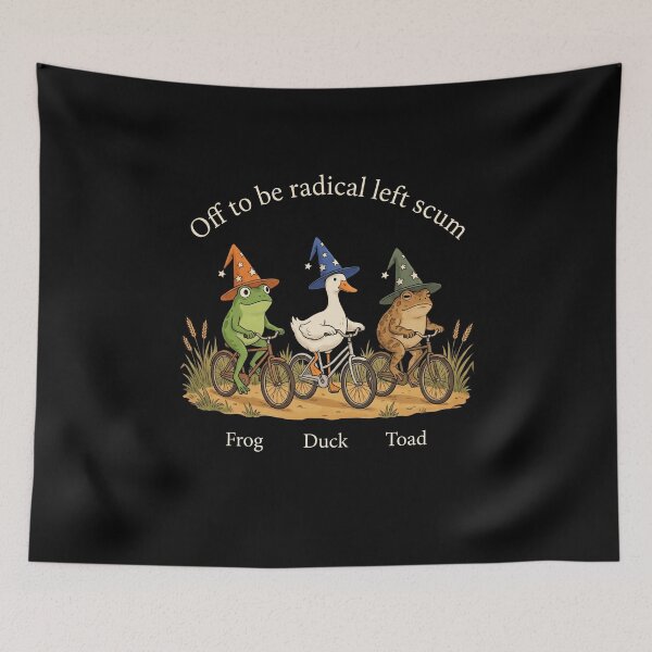 Item preview, Off To Be Radical Left Scum Frog Duck Toad Leftist Progressive Activist designed and sold by SofenArt.