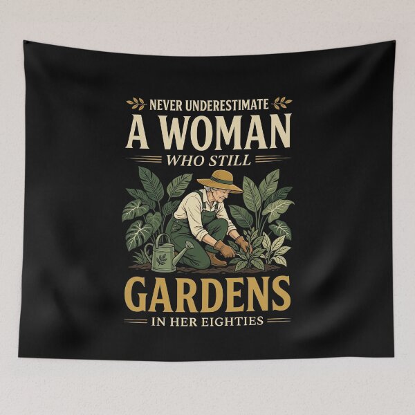Item preview, Never Underestimate A Woman Who Still Gardens In Her Eighties Senior Gardener Woman designed and sold by SofenArt.