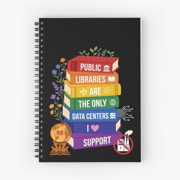 Item preview, Public Libraries Are The Only Data Centers I Love Support Librarian Book Lover Environmental Advocate designed and sold by SofenArt.