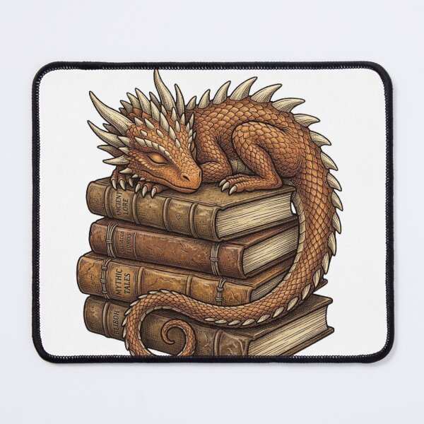Item preview, Book Dragon PNG, Fantasy Reading Dragon, Bookworm Dragon Clipart, Library Dragon, Dragon and Books, Reader Gift designed and sold by MS Pod Studio.