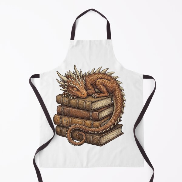 Item preview, Book Dragon PNG, Fantasy Reading Dragon, Bookworm Dragon Clipart, Library Dragon, Dragon and Books, Reader Gift designed and sold by MS Pod Studio.