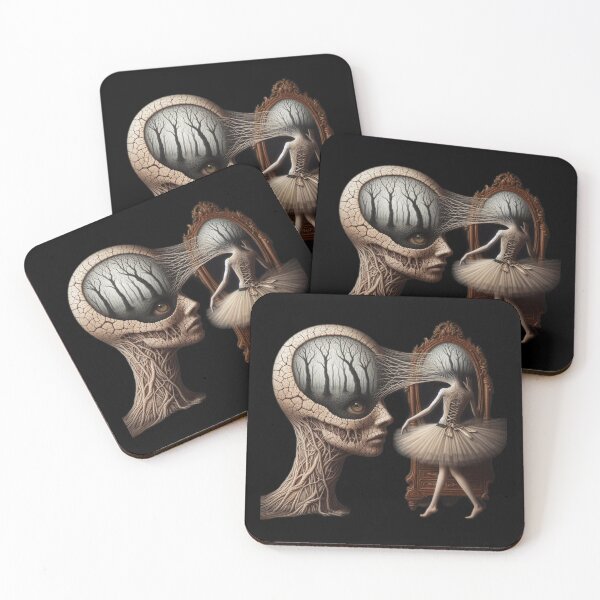 Item preview, Surreal Mind Forest and Ballerina Mirror Reflection designed and sold by LujziWorld.