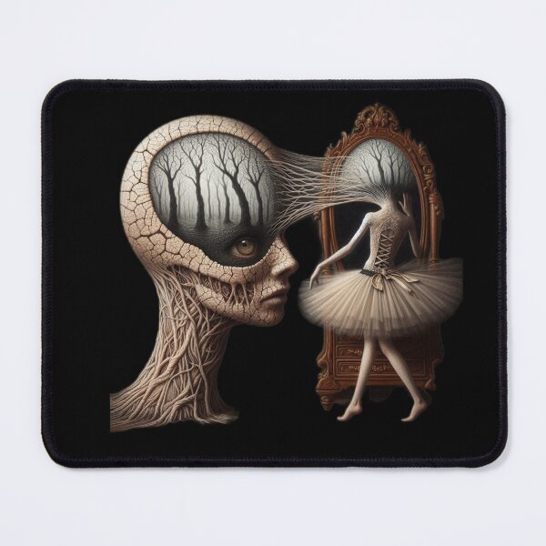 Item preview, Surreal Mind Forest and Ballerina Mirror Reflection designed and sold by LujziWorld.