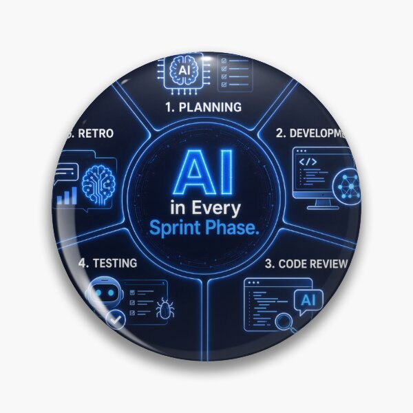 Item preview, AI in Every Sprint Phase designed and sold by SalemFine.