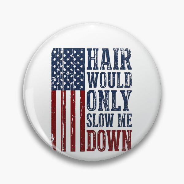 Item preview, Hair Would Only Slow Me Down Patriotic Bald American Veteran designed and sold by SofenArt.