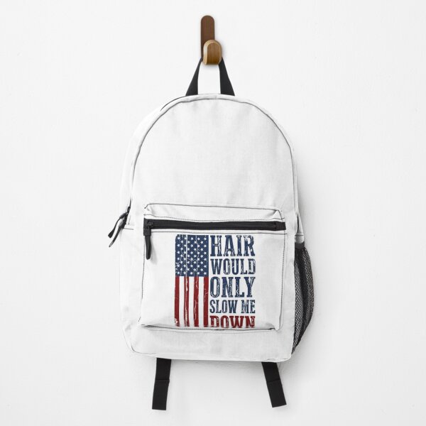Item preview, Hair Would Only Slow Me Down Patriotic Bald American Veteran designed and sold by SofenArt.