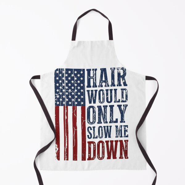 Item preview, Hair Would Only Slow Me Down Patriotic Bald American Veteran designed and sold by SofenArt.