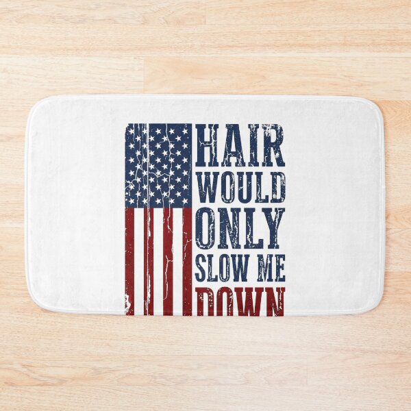 Item preview, Hair Would Only Slow Me Down Patriotic Bald American Veteran designed and sold by SofenArt.