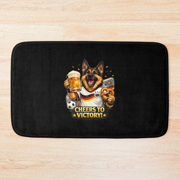 Item preview, Cheers to Victory German Shepherd Fan designed and sold by Fumo-Dolce.