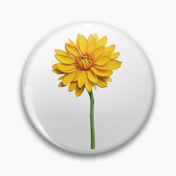 Item preview, Vibrant Golden Yellow Dahlia Botanical Blossom designed and sold by Fikuall.