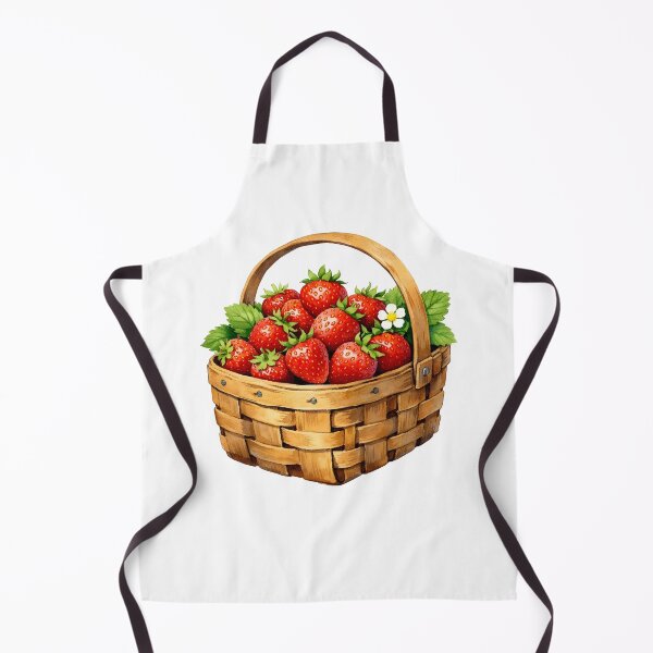 Item preview, Cesta de acuarela con fresas designed and sold by silviaol.