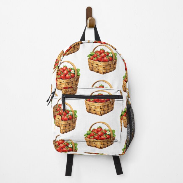 Item preview, Watercolor Basket with Strawberries designed and sold by silviaol.