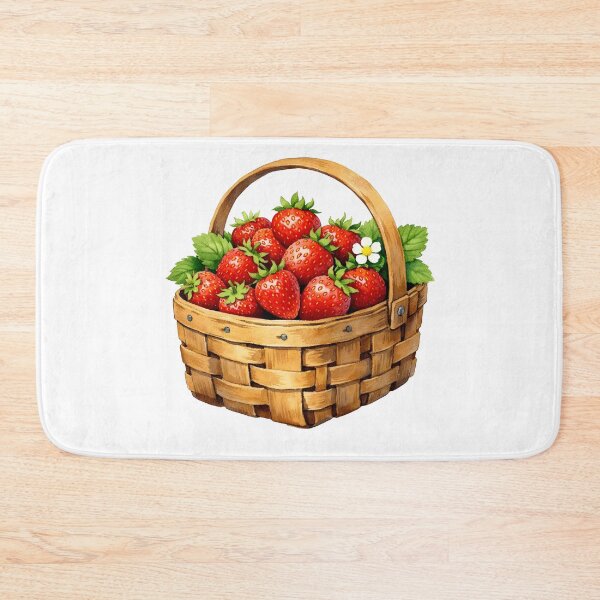 Item preview, Watercolor Basket with Strawberries  designed and sold by silviaol.