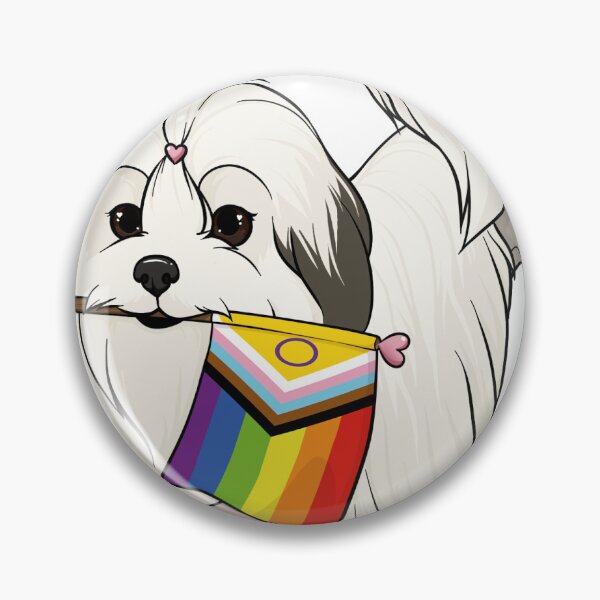Item preview, Pride Flag Lowchen designed and sold by CatDana.