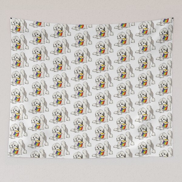 Item preview, Pride Flag Lowchen designed and sold by CatDana.