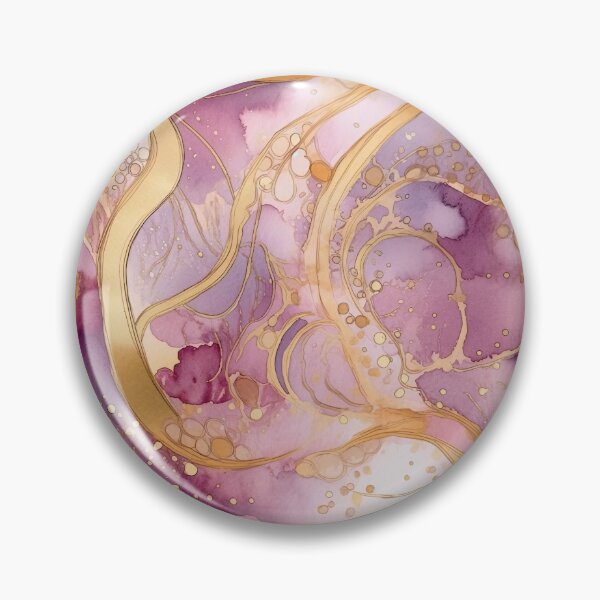 Item preview, Amethyst & Gold Fluidity designed and sold by LiveLearnCreate.
