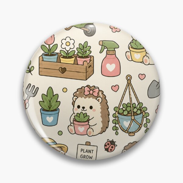 Item preview, Cute Hedgehog Garden Friends Pattern designed and sold by Soft Berry Studio.