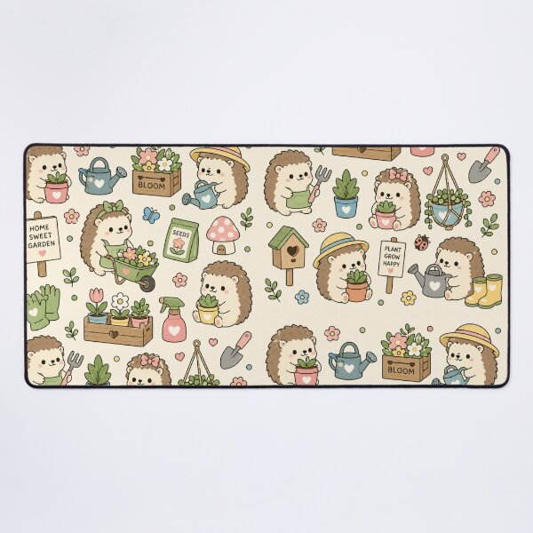 Item preview, Cute Hedgehog Garden Friends Pattern designed and sold by Soft Berry Studio.