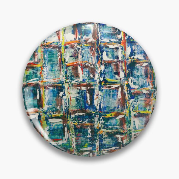 Item preview, Abstract Blue and Yellow Mosaic Textured Paint designed and sold by Giovanna2026.