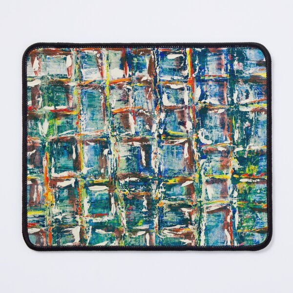 Item preview, Abstract Blue and Yellow Mosaic Textured Paint designed and sold by Giovanna2026.