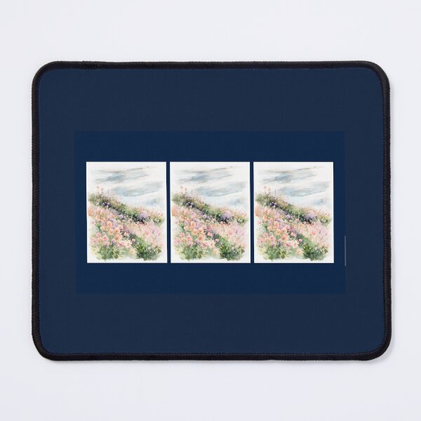 Item preview, Watercolor Hillside of Wildflowers designed and sold by amusefullife.