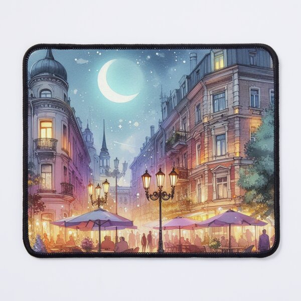 Item preview, Summer Night in the City Watercolor designed and sold by Pioneer Spirit Market.