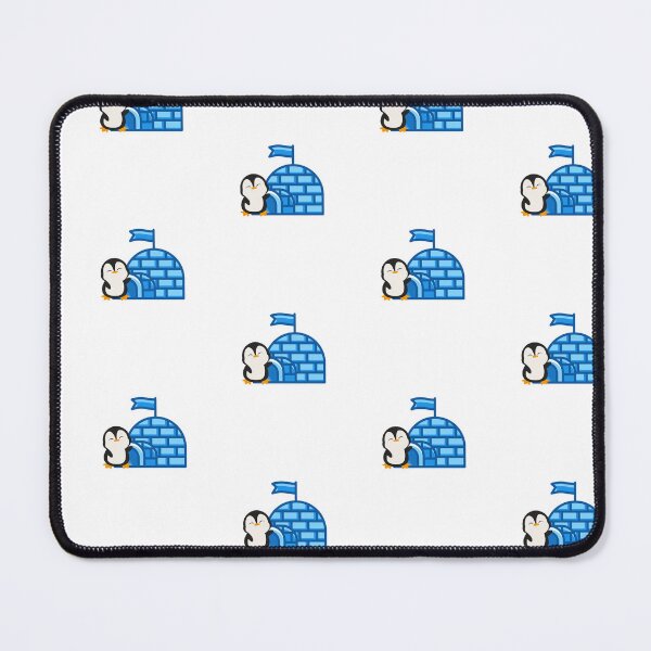 Item preview, Cute Penguin waving next to Blue Igloo Sticker designed and sold by ATMAS SHOP.