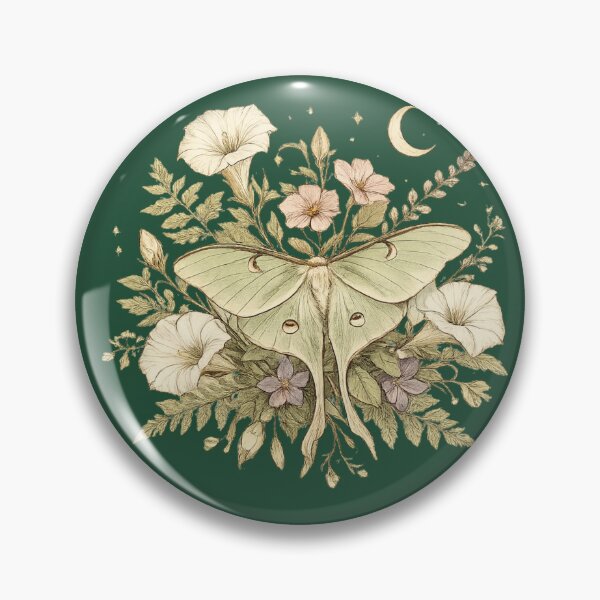 Item preview, Luna Moth Botanical Dark Academia  designed and sold by MagicMakerPh⭐⭐⭐⭐⭐.