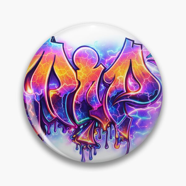 Item preview, RIP – Neon Graffiti Drip Lettering with Electric Glow designed and sold by NeonSpiritArt.