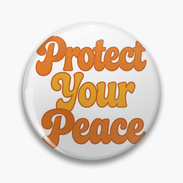 Item preview, Protect Your Peace Groovy Retro 70s Wavy Typography designed and sold by ceyhunfd.
