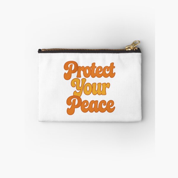 Item preview, Protect Your Peace Groovy Retro 70s Wavy Typography designed and sold by ceyhunfd.