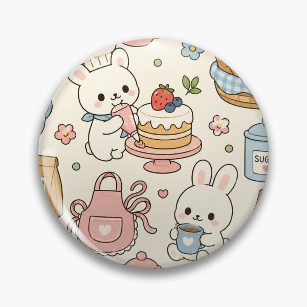 Item preview, Strawberry Bunny Bakery Pattern designed and sold by Soft Berry Studio.