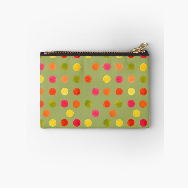 Item preview, Marigold Confetti – Hand-Painted Polka Dot Pattern in Sunlit Olive designed and sold by Piret Victoria Ribas.