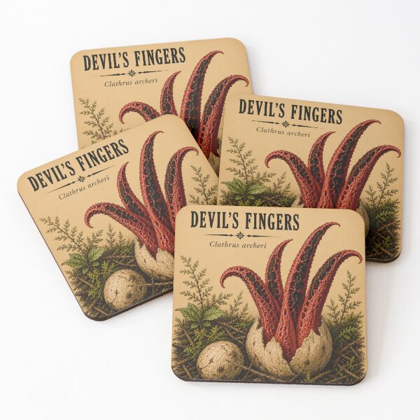 Item preview, Devil's Fingers Mushroom designed and sold by StudioBloodmoon.