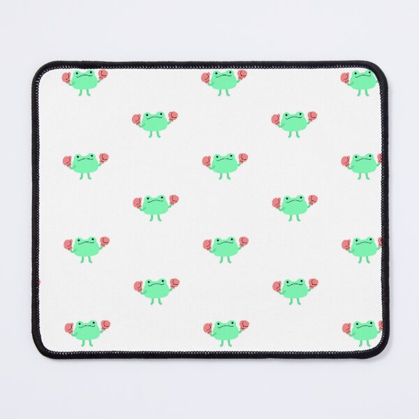 Item preview, Cute Boxing Frog wearing Pink Gloves Sticker designed and sold by ATMAS SHOP.