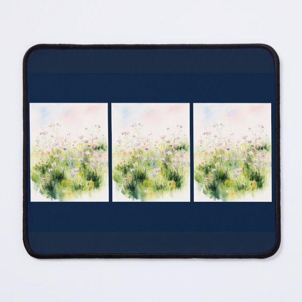 Item preview, Soft Watercolor Field of Wildflowers designed and sold by amusefullife.