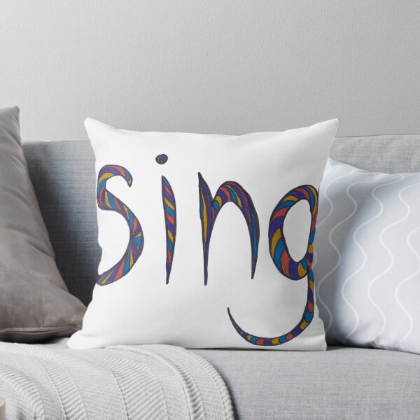 Item preview, Retro Swirl "Sing" Typography - Hand-Drawn Music Art designed and sold by Alexsiya Flora.