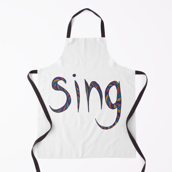 Item preview, Retro Swirl "Sing" Typography - Hand-Drawn Music Art designed and sold by Alexsiya Flora.