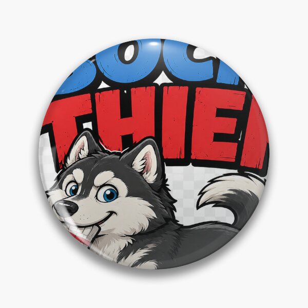 Item preview, Professional Sock Thief Funny Husky Dog   designed and sold by alw951.