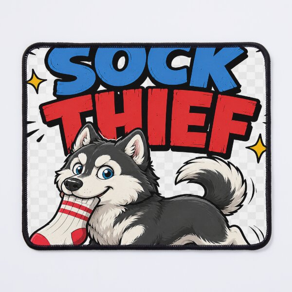 Item preview, Professional Sock Thief Funny Husky Dog designed and sold by alw951.