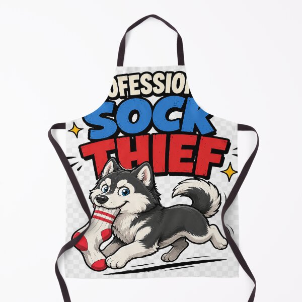 Item preview, Professional Sock Thief Funny Husky Dog designed and sold by alw951.