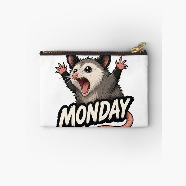 Item preview, Funny Monday Opossum Sticker – Screaming Possum Cartoon for Monday Mood designed and sold by NorthernDk_art .