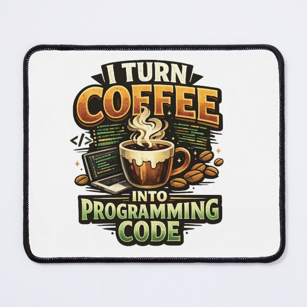 Item preview, I Turn Coffee Into Programming Code designed and sold by mansourhamid.
