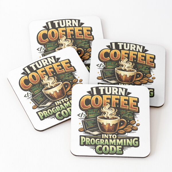 Item preview, I Turn Coffee Into Programming Code designed and sold by mansourhamid.