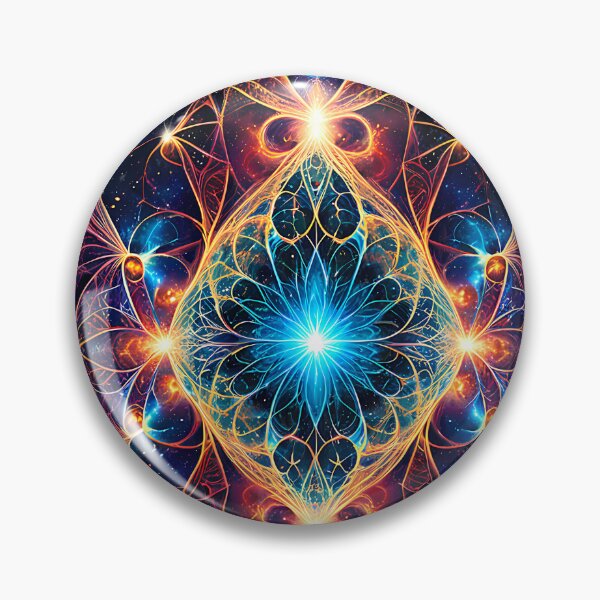 Item preview, Futuristic Mandala Space Core Neon Energy designed and sold by CuteSlothWorld.