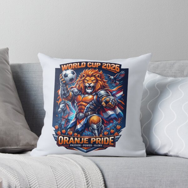 Item preview, Oranje Pride Lion Football Art designed and sold by Retro Arabica.