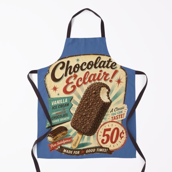 Item preview, Retro Chocolate Éclair Ice Cream Bar – 1950s Vintage Ice Cream Truck Crumb Bar designed and sold by shorethings.